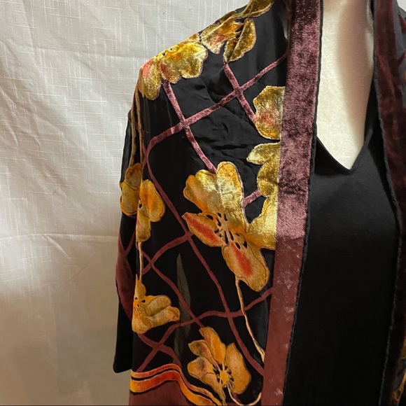 Accessories - Velvet burnout scarf